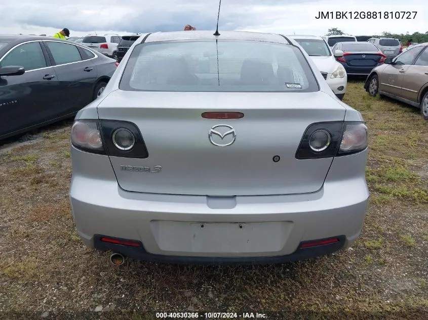 JM1BK12G881810727 2008 Mazda 3 I