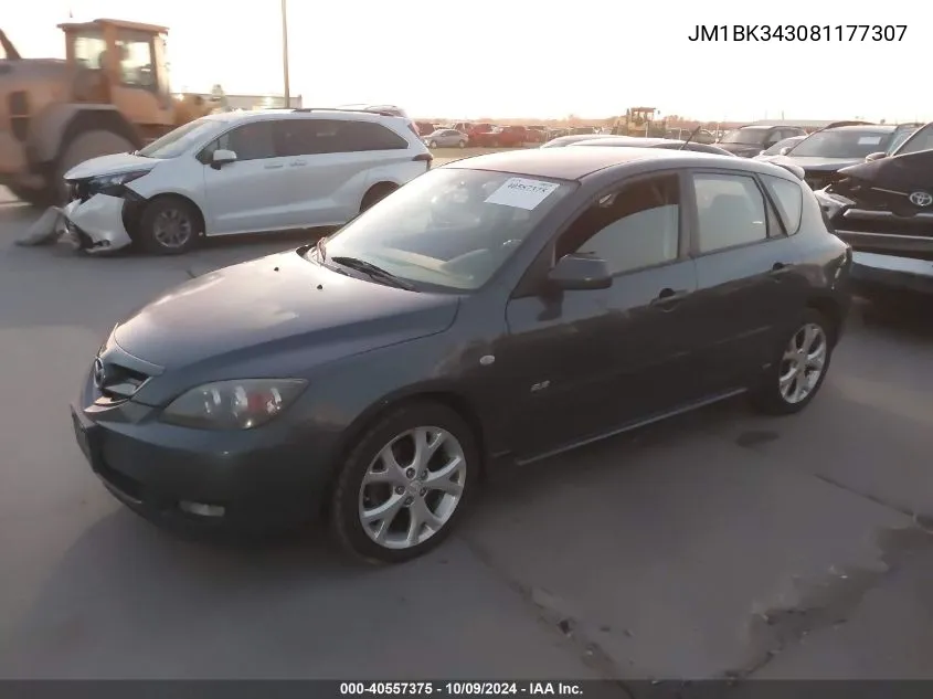 JM1BK343081177307 2008 Mazda 3 Hatchback