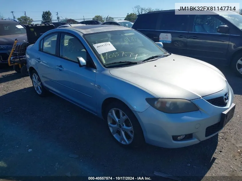 JM1BK32FX81147714 2008 Mazda Mazda3 I Touring Value