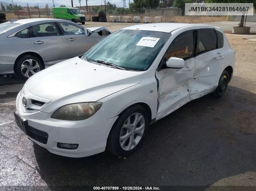 JM1BK344281864667 2008 Mazda Mazda3 S Sport