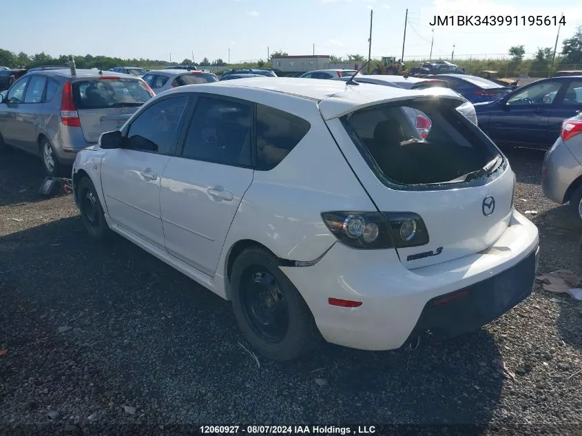 JM1BK343991195614 2009 Mazda Mazda3