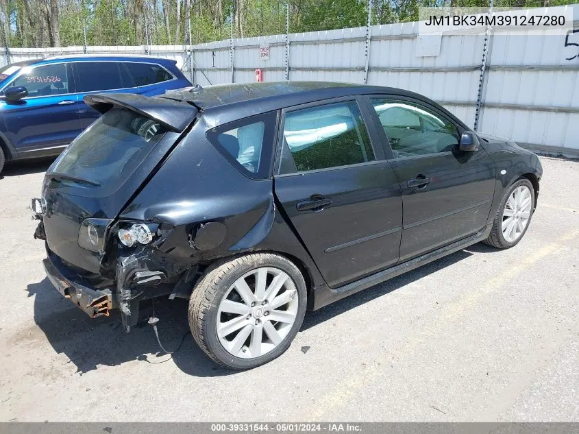 2009 Mazda Mazdaspeed3 Grand Touring VIN: JM1BK34M391247280 Lot: 39331544