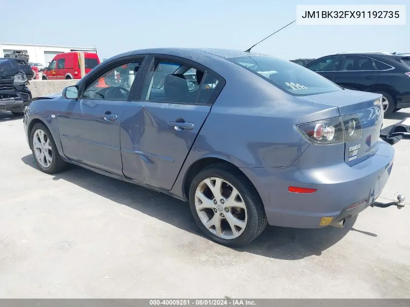 JM1BK32FX91192735 2009 Mazda Mazda3 I