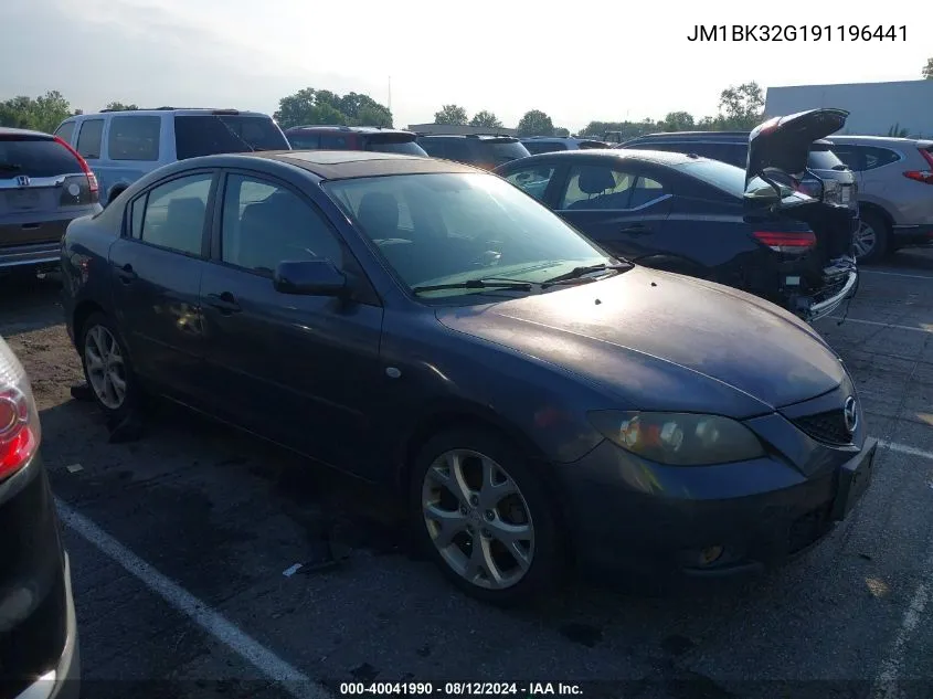 2009 Mazda Mazda3 I VIN: JM1BK32G191196441 Lot: 40041990