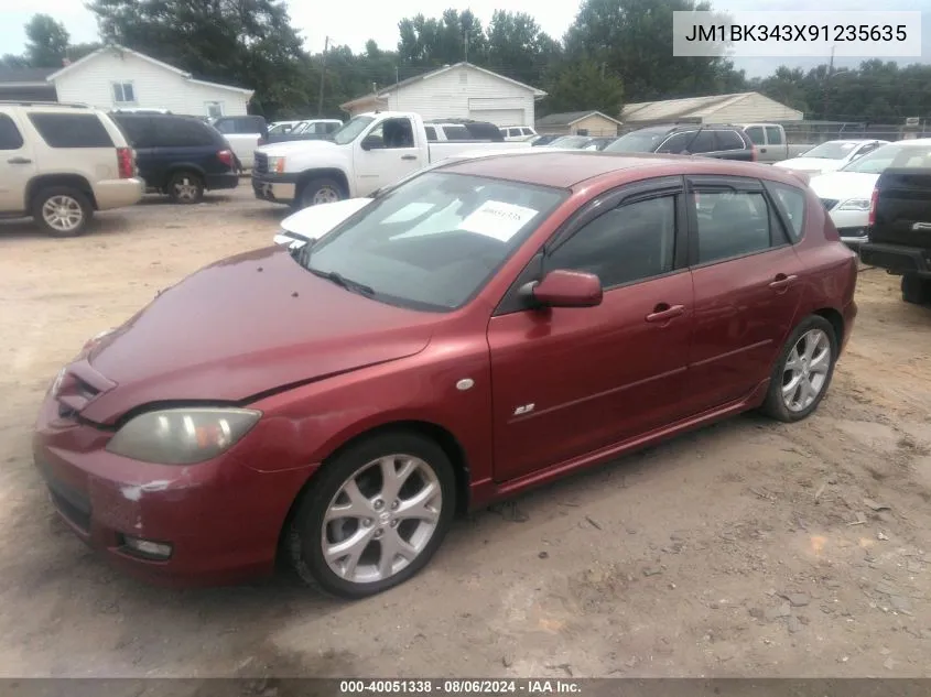 2009 Mazda Mazda3 S Sport VIN: JM1BK343X91235635 Lot: 40051338