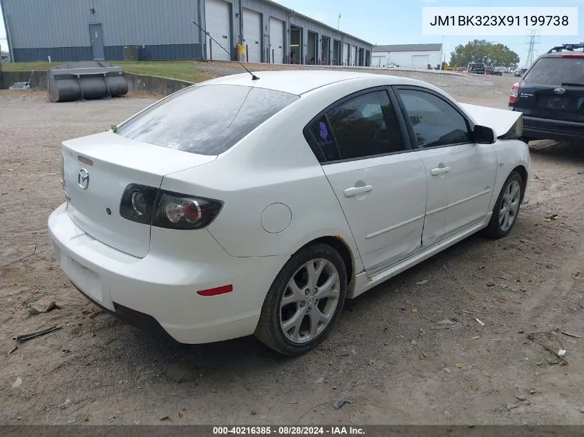 2009 Mazda Mazda3 S Touring VIN: JM1BK323X91199738 Lot: 40216385