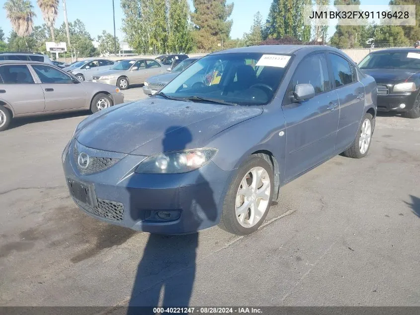 2009 Mazda Mazda3 I VIN: JM1BK32FX91196428 Lot: 40221247