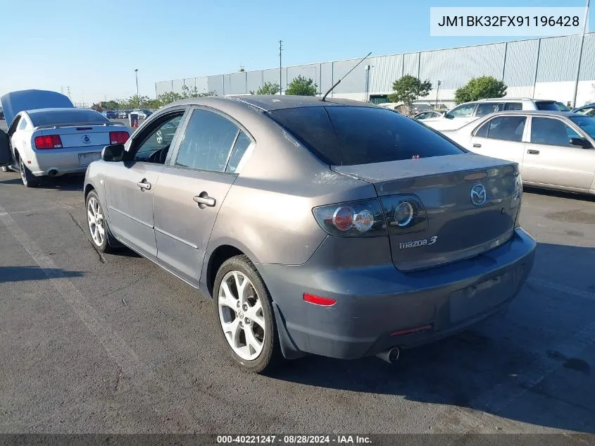 2009 Mazda Mazda3 I VIN: JM1BK32FX91196428 Lot: 40221247