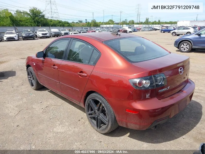 2009 Mazda Mazda3 I Sport VIN: JM1BK32F791209748 Lot: 40237990