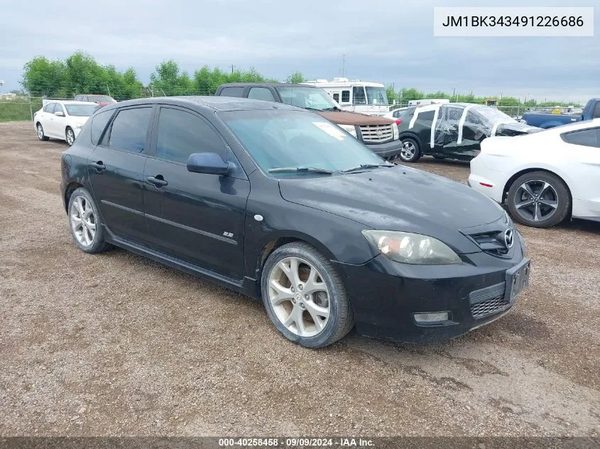 JM1BK343491226686 2009 Mazda Mazda3 S Sport