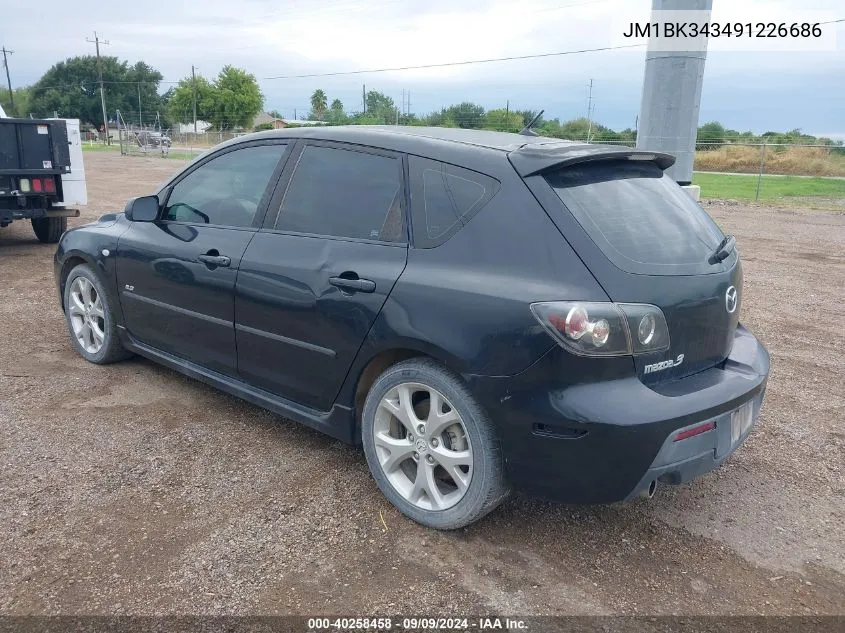 JM1BK343491226686 2009 Mazda Mazda3 S Sport