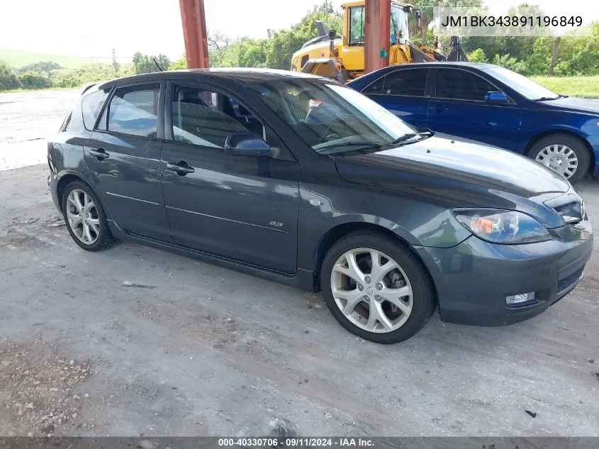 JM1BK343891196849 2009 Mazda Mazda3 S Sport