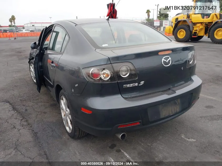 2009 Mazda 3 I VIN: JM1BK32G791217647 Lot: 40350026