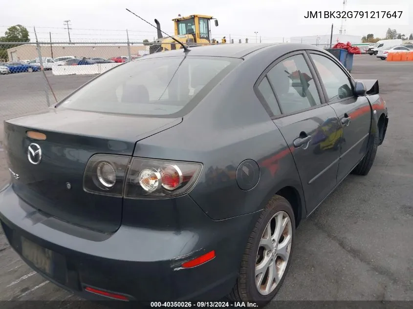 2009 Mazda 3 I VIN: JM1BK32G791217647 Lot: 40350026