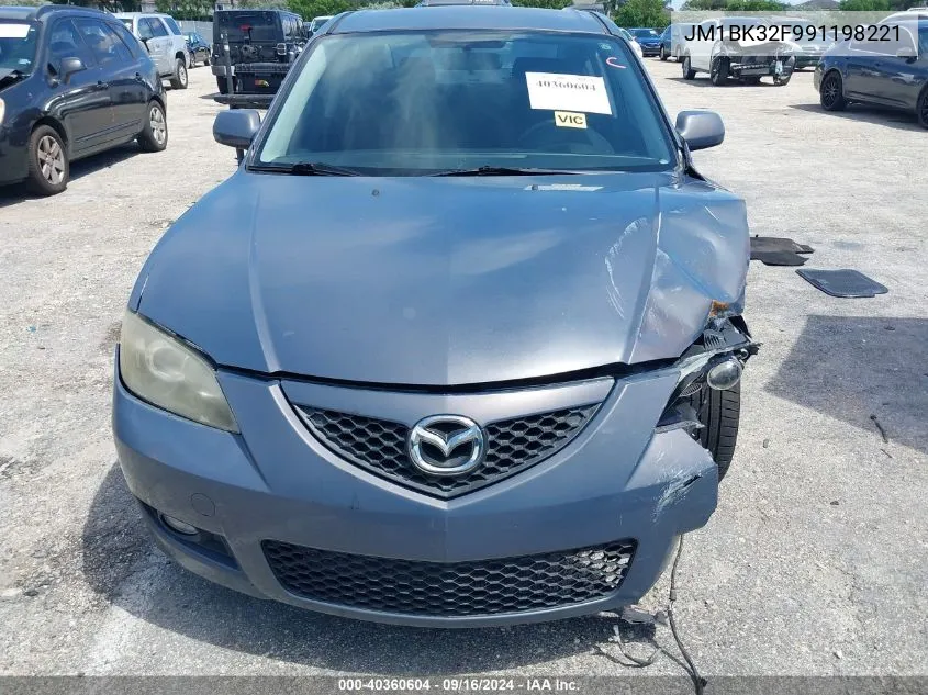 2009 Mazda Mazda3 I VIN: JM1BK32F991198221 Lot: 40360604