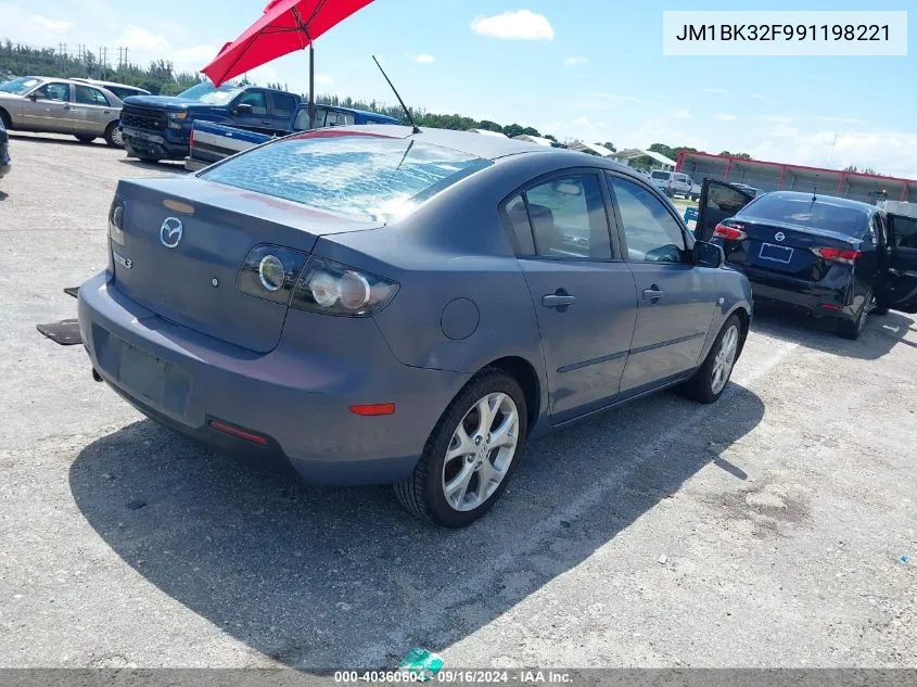 2009 Mazda Mazda3 I VIN: JM1BK32F991198221 Lot: 40360604