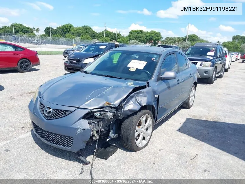 2009 Mazda Mazda3 I VIN: JM1BK32F991198221 Lot: 40360604