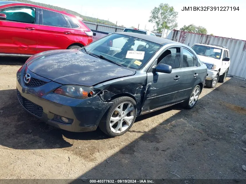 2009 Mazda Mazda3 I VIN: JM1BK32F391227194 Lot: 40377632