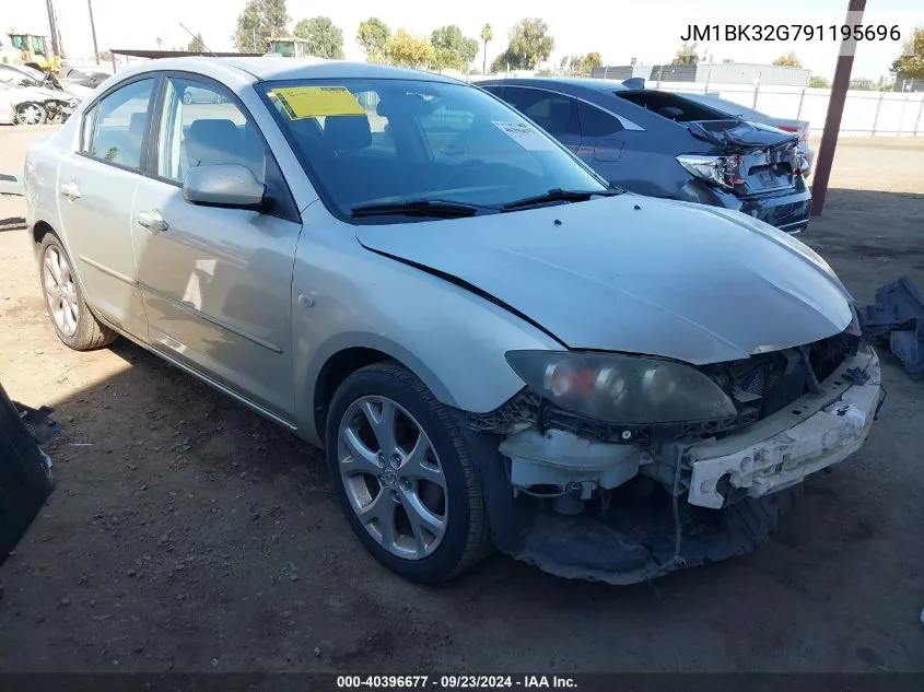 2009 Mazda Mazda3 I VIN: JM1BK32G791195696 Lot: 40396677