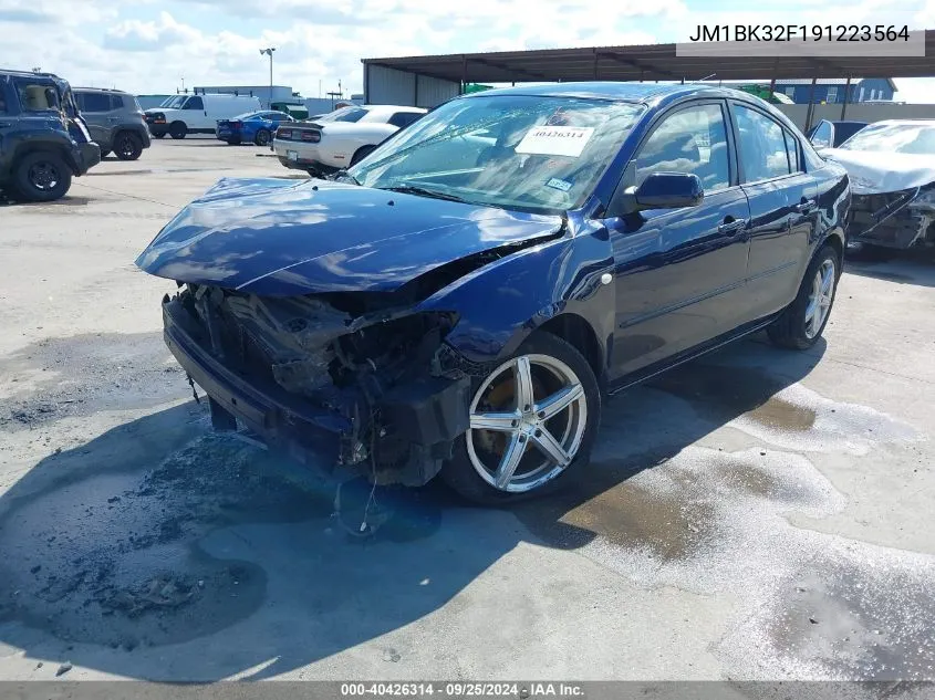 2009 Mazda Mazda3 I VIN: JM1BK32F191223564 Lot: 40426314