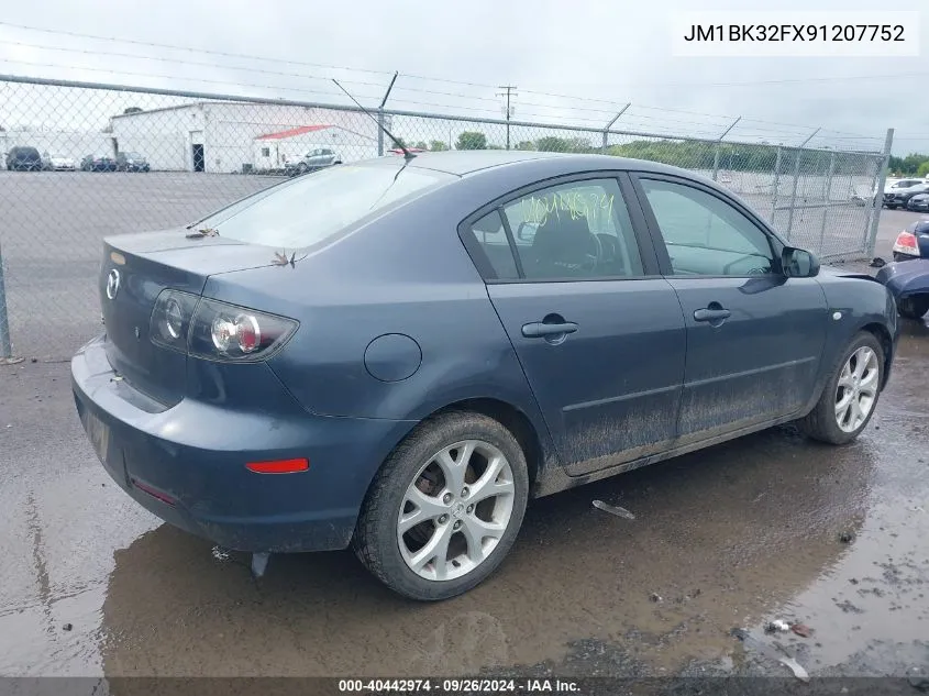 2009 Mazda Mazda3 I VIN: JM1BK32FX91207752 Lot: 40442974