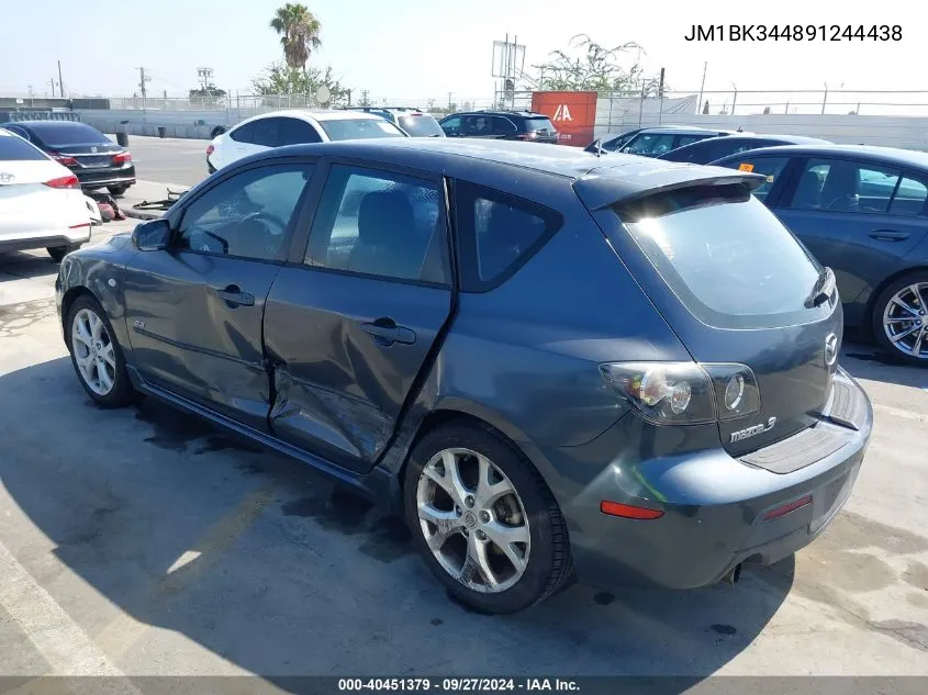 JM1BK344891244438 2009 Mazda Mazda3 S Sport