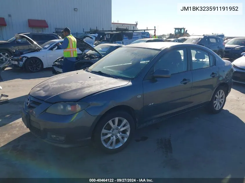 2009 Mazda Mazda3 S Sport VIN: JM1BK323591191952 Lot: 40464122