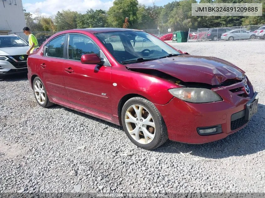 2009 Mazda Mazda3 S Grand Touring VIN: JM1BK324891209885 Lot: 40497366