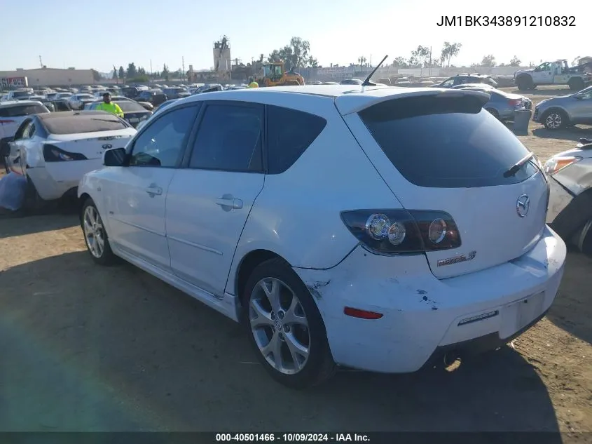 2009 Mazda Mazda3 S Sport VIN: JM1BK343891210832 Lot: 40501466