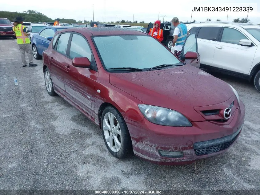 JM1BK343491228339 2009 Mazda Mazda3 S Sport