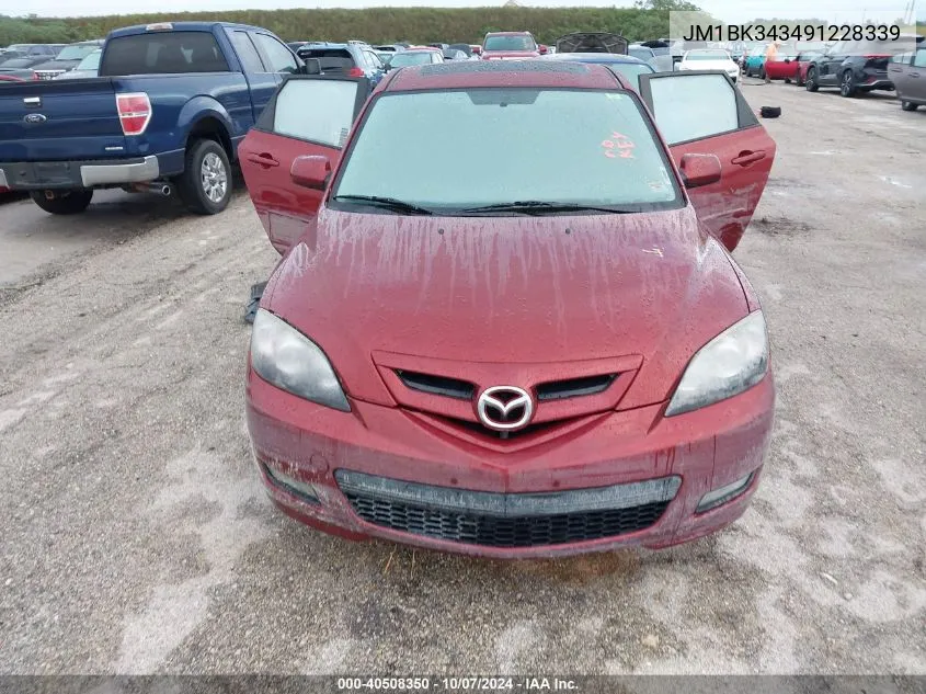 JM1BK343491228339 2009 Mazda Mazda3 S Sport