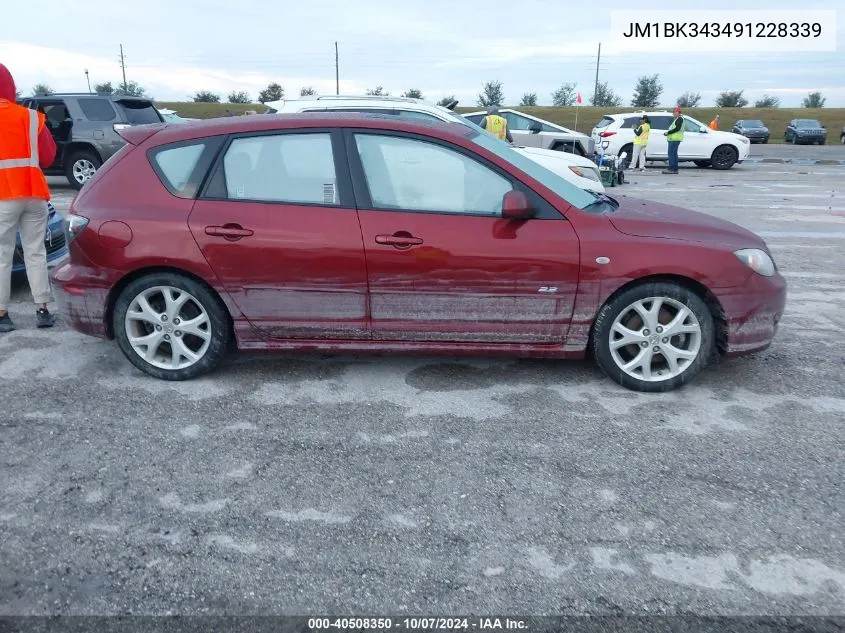 2009 Mazda Mazda3 S Sport VIN: JM1BK343491228339 Lot: 40508350