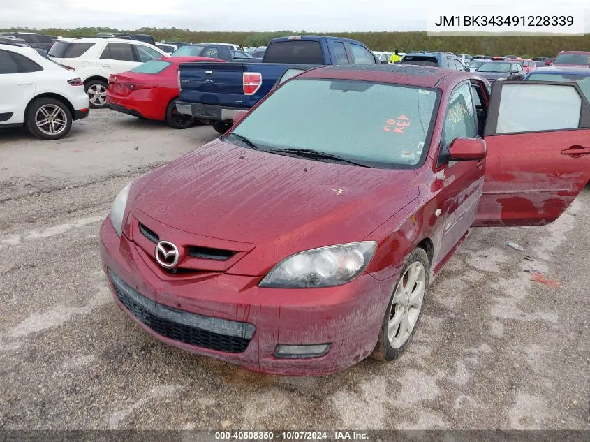 JM1BK343491228339 2009 Mazda Mazda3 S Sport