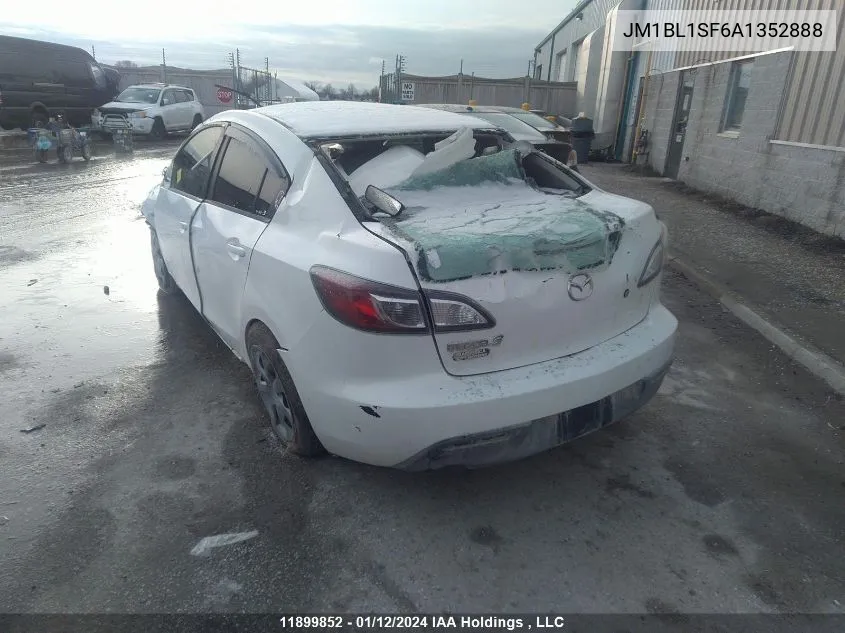 2010 Mazda Mazda3 VIN: JM1BL1SF6A1352888 Lot: 11899852