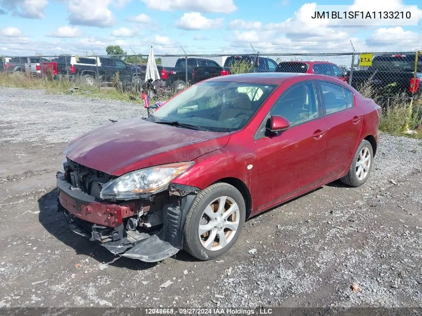 2010 Mazda Mazda3 VIN: JM1BL1SF1A1133210 Lot: 12048668