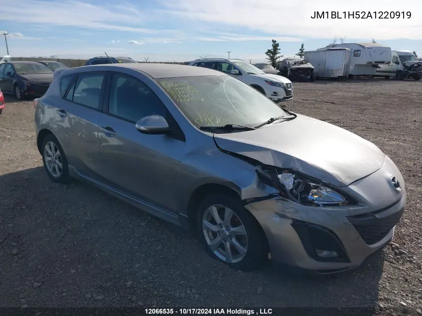 2010 Mazda Mazda3 VIN: JM1BL1H52A1220919 Lot: 12066535