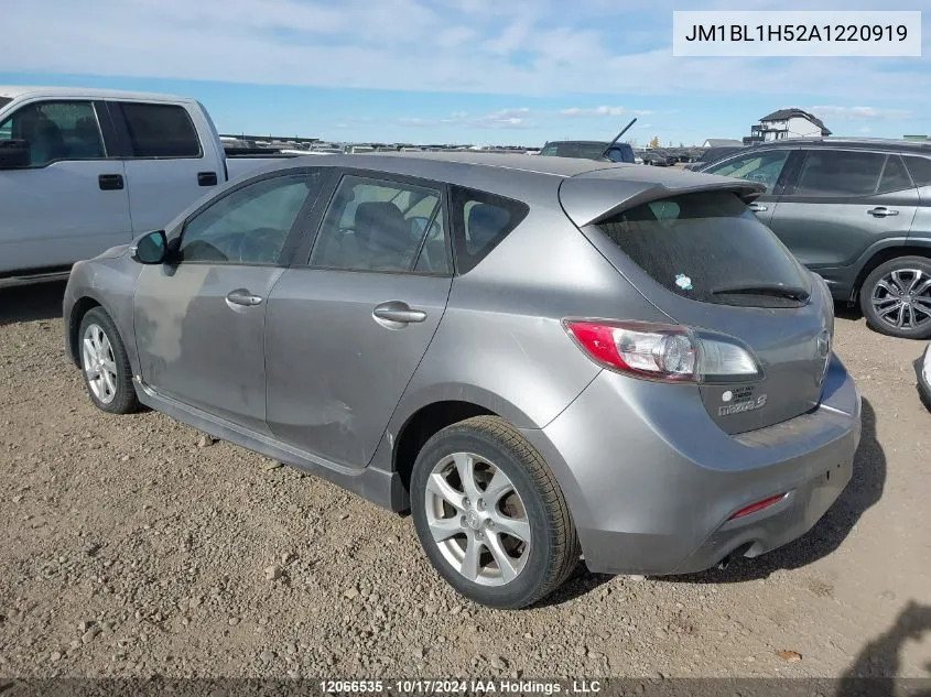 2010 Mazda Mazda3 VIN: JM1BL1H52A1220919 Lot: 12066535