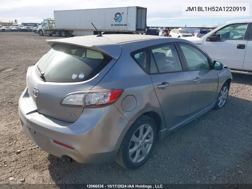 2010 Mazda Mazda3 VIN: JM1BL1H52A1220919 Lot: 12066535