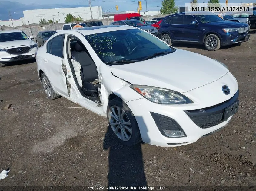 2010 Mazda 3 S VIN: JM1BL1S5XA1324518 Lot: 12067255