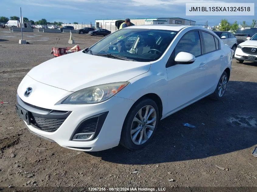 2010 Mazda 3 S VIN: JM1BL1S5XA1324518 Lot: 12067255