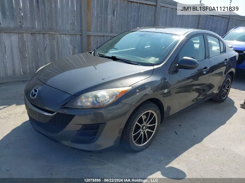 JM1BL1SF0A1121839 2010 Mazda Mazda3