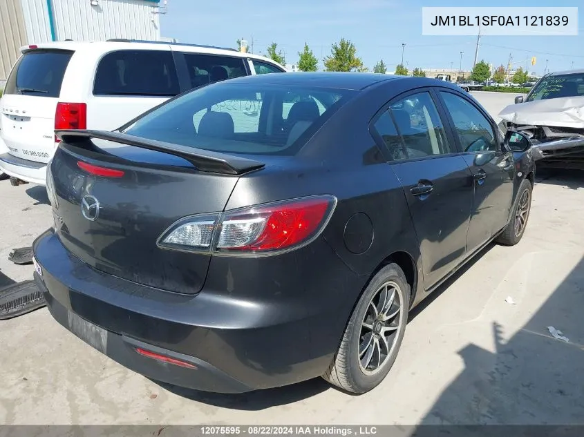 2010 Mazda Mazda3 VIN: JM1BL1SF0A1121839 Lot: 12075595