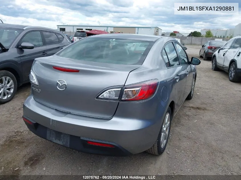 JM1BL1SFXA1290881 2010 Mazda Mazda3