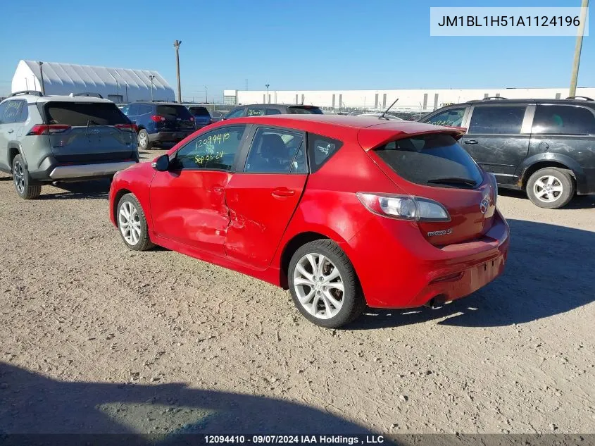 2010 Mazda Mazda3 VIN: JM1BL1H51A1124196 Lot: 12094410