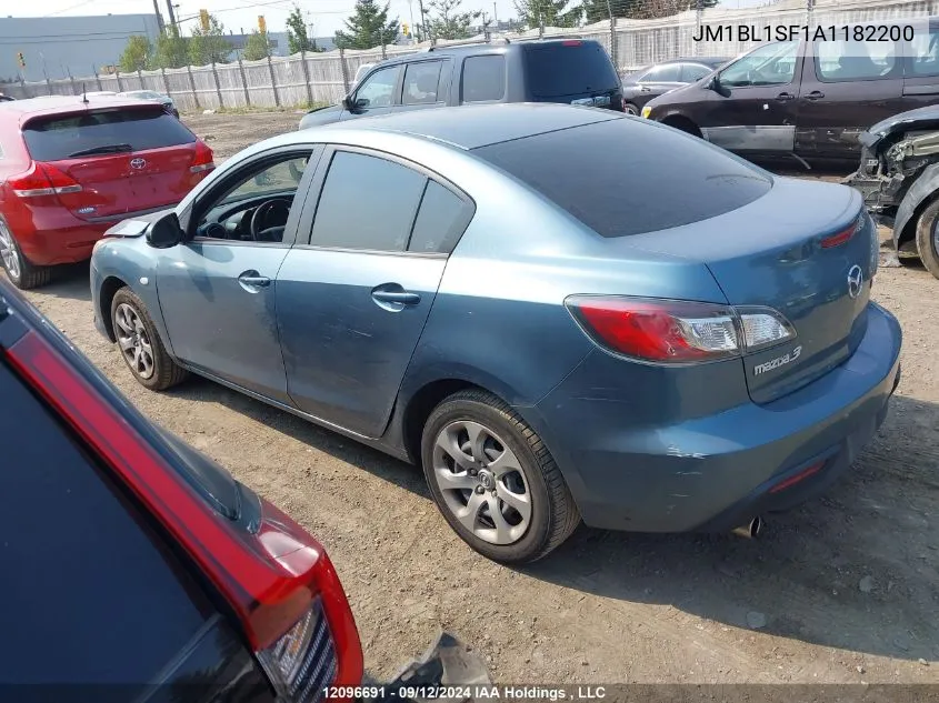 2010 Mazda Mazda3 VIN: JM1BL1SF1A1182200 Lot: 12096691