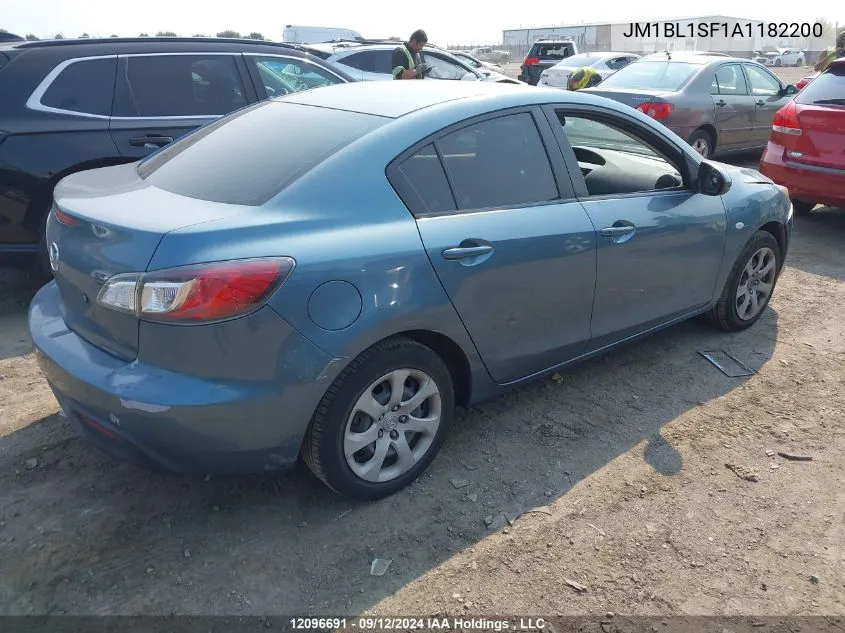 2010 Mazda Mazda3 VIN: JM1BL1SF1A1182200 Lot: 12096691