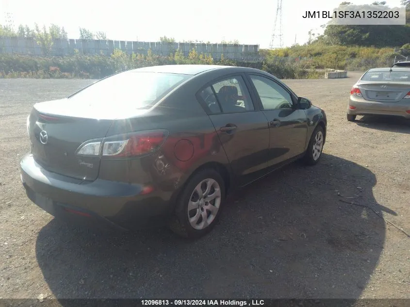 JM1BL1SF3A1352203 2010 Mazda 3 I