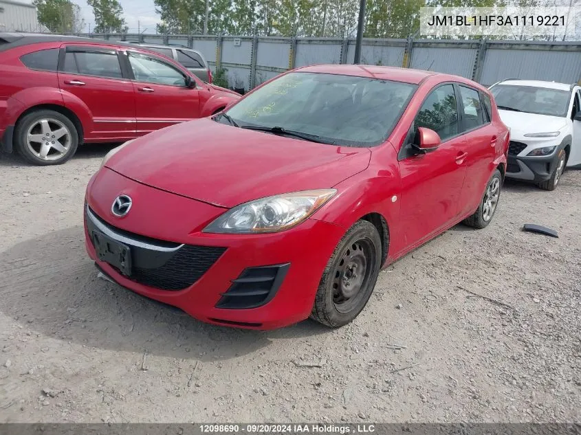 JM1BL1HF3A1119221 2010 Mazda Mazda3