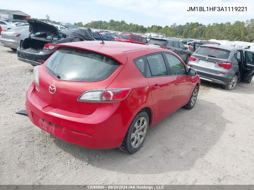 JM1BL1HF3A1119221 2010 Mazda Mazda3