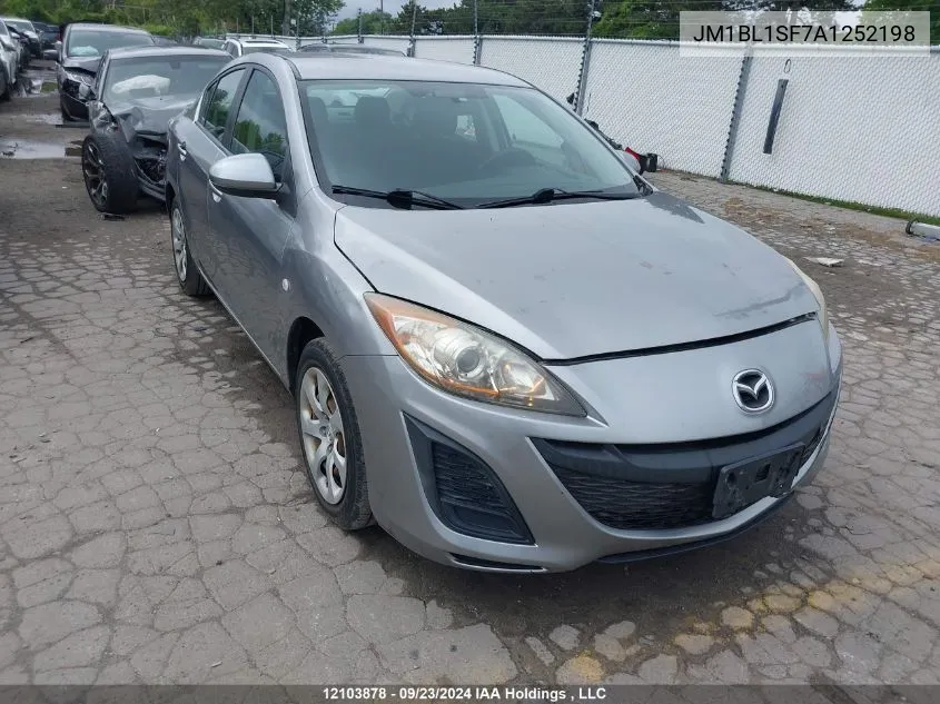 2010 Mazda Mazda3 VIN: JM1BL1SF7A1252198 Lot: 12103878